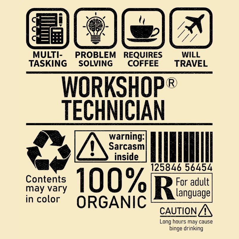 Workshop Technician multi tasking problem solving