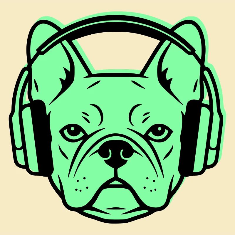 Frenchie DJ Kopfhörer Musik