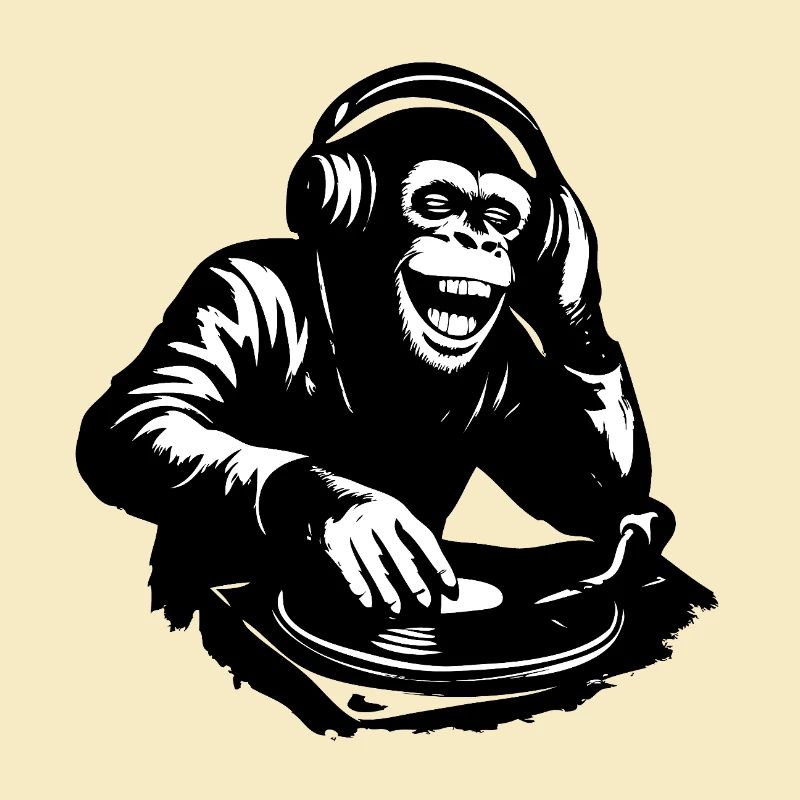 DJ The Monkey Dance Banksy Style