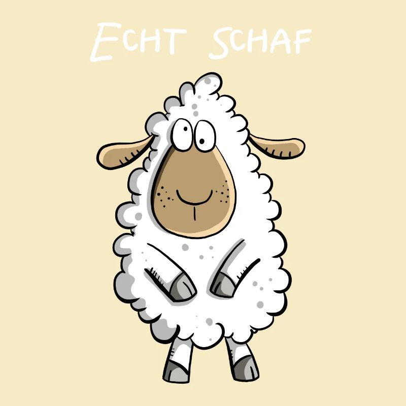 Echt Schaf I Cooles Schäfchen Comic Geschenk Fun