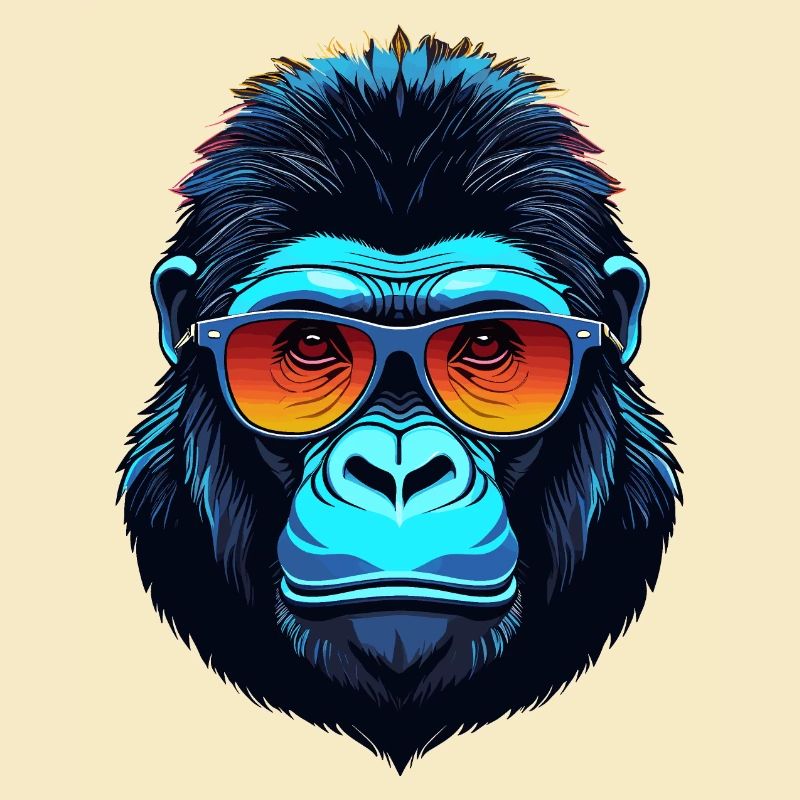 Visage de gorille