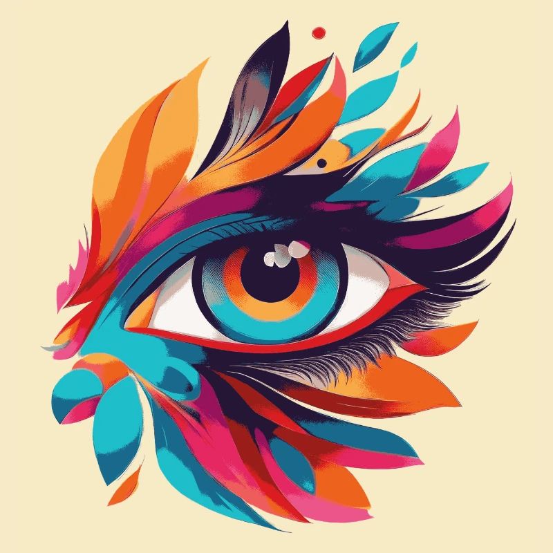 Color Eye Leaf Fire Pattern