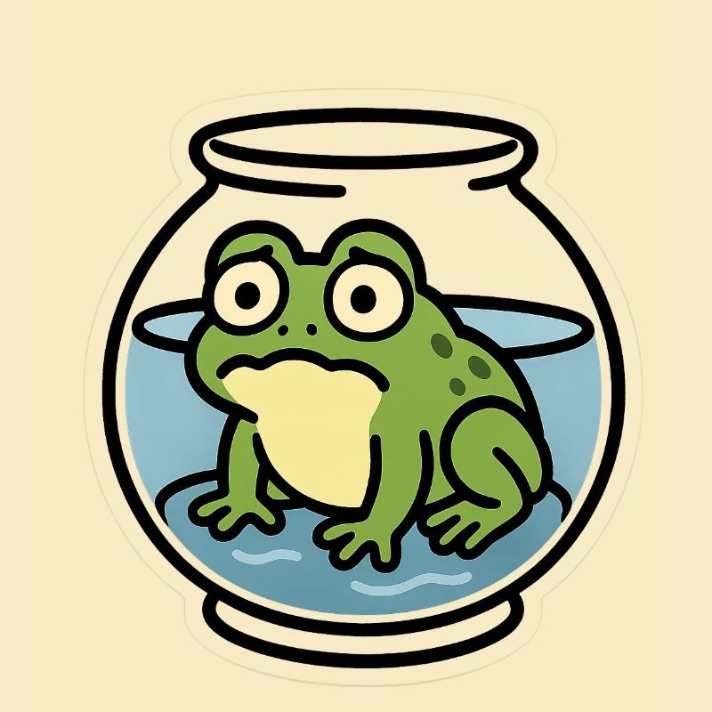 Grenouille dans un bol