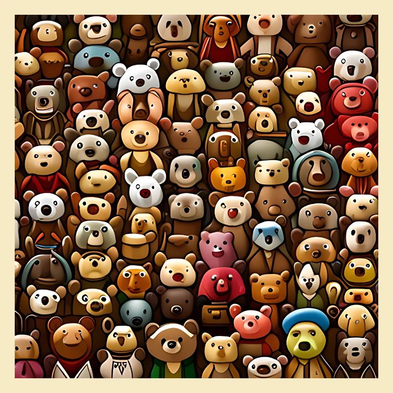 Kuschelige Teddybären Muster