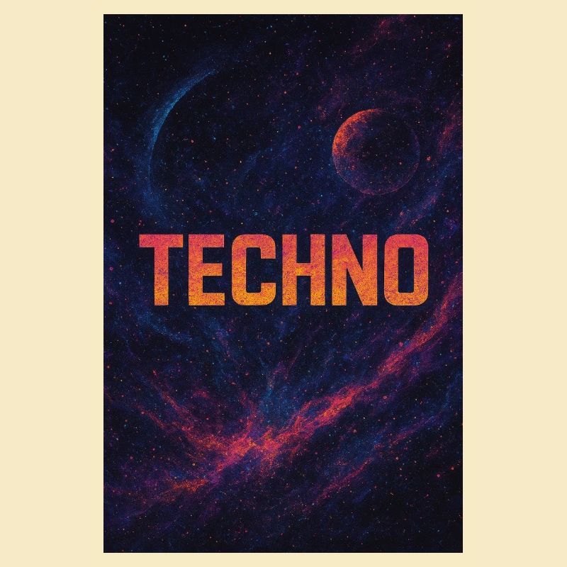 Design techno spatial futuriste