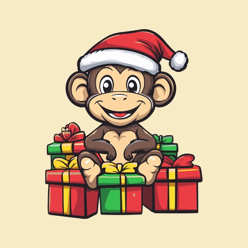 Affe Weihnachten Geschenke