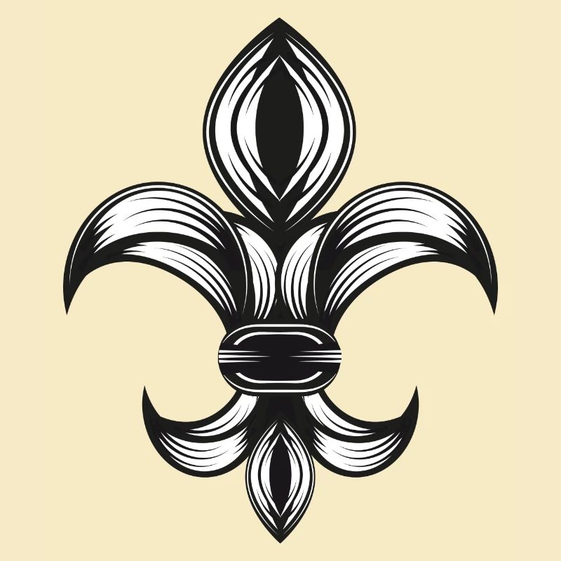 iris stylisé - Fleur-de-Lys