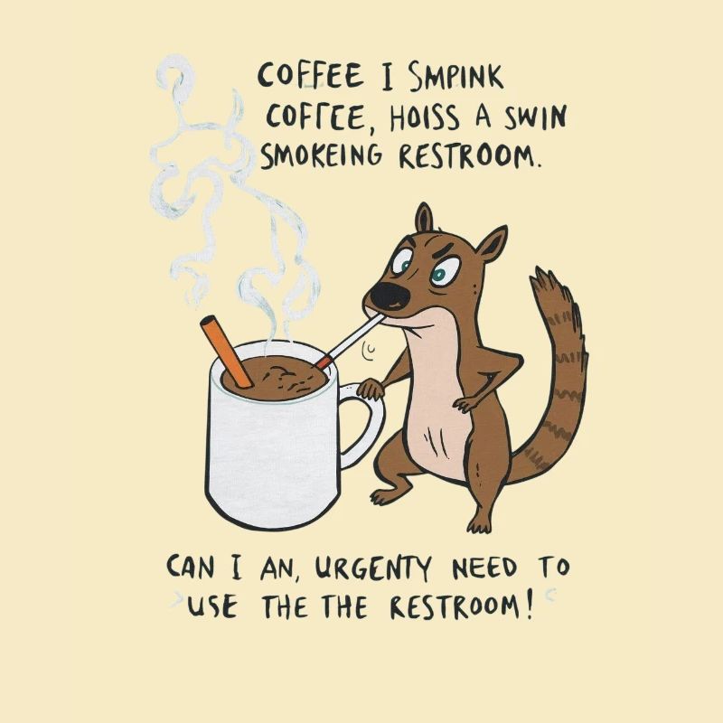 Kaffee Notfall Beutier Eichhörnchen Kippe 