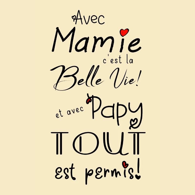 avec mamie... et avec papy...