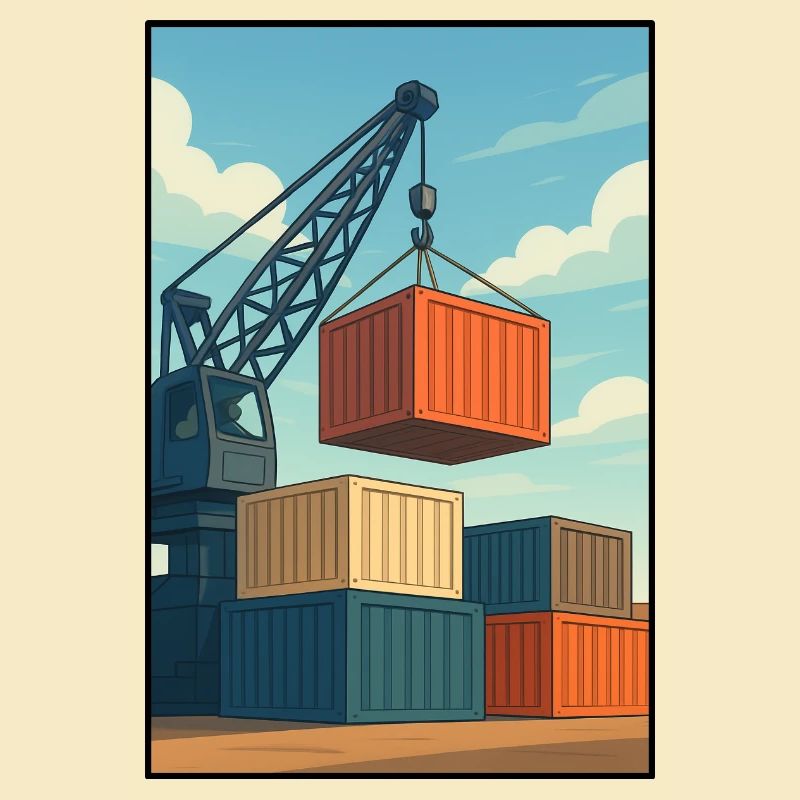 Docker Charriage de Conteneurs Industriels