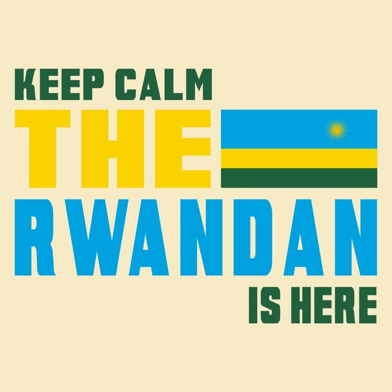 Keep calm Rwanda flag design