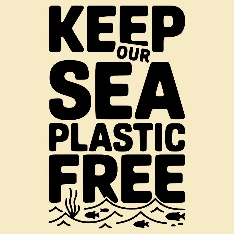 Halten Sie unser Meer plastikfrei