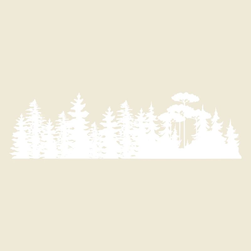 Conception de silhouettes de paysage forestier