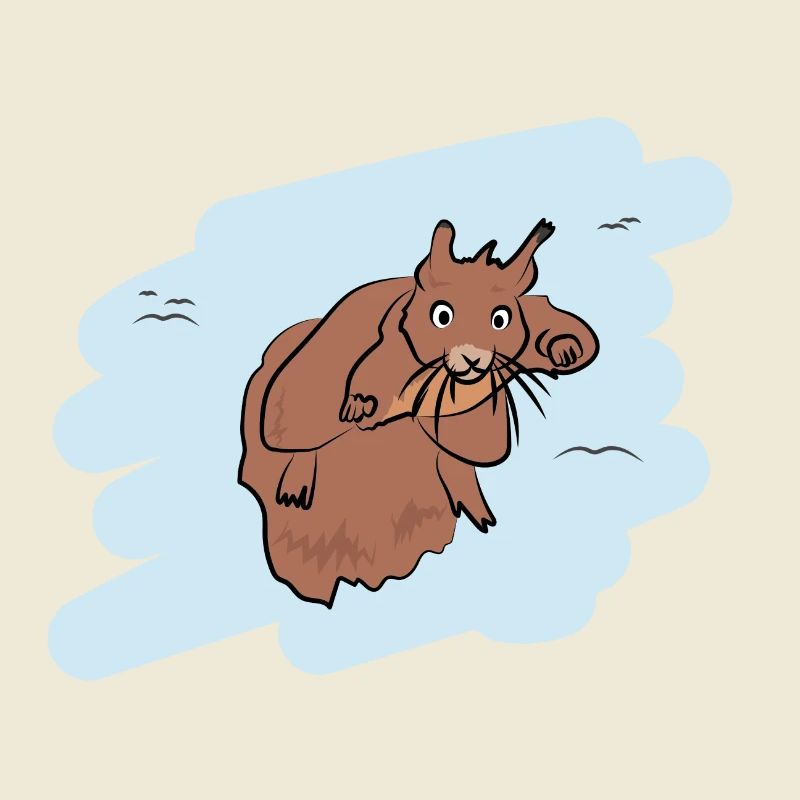 Illustrations Design "Eichhörnchen Kisses"