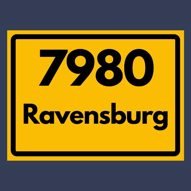 OLD POSTCODE ZIP CODE RETRO 7980 RAVENSBURG HEIMAT