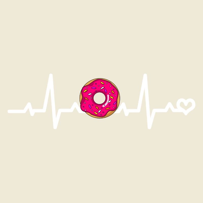 Pinker Donut Liebe