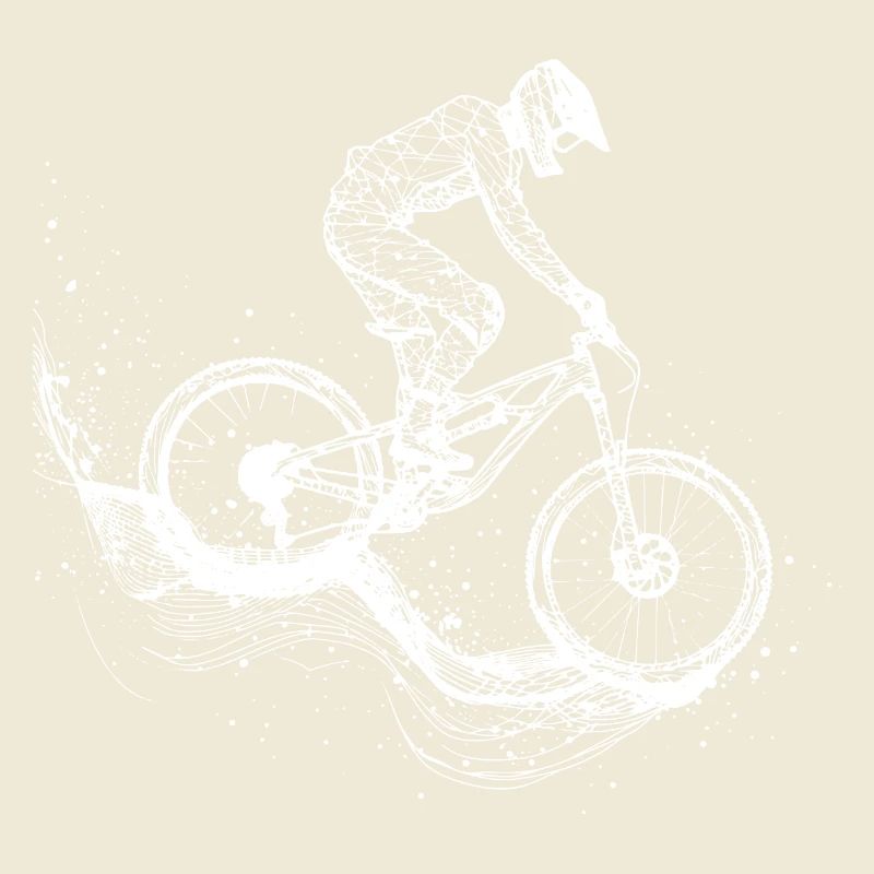 Mountainbiking Zeichnung