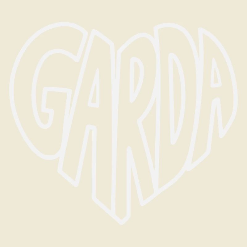Garda Heart Font Logo