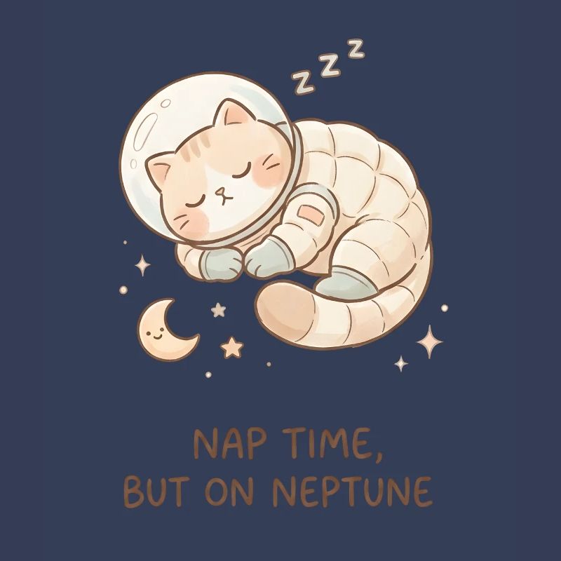 Nap Neptune | Cute Space Cat