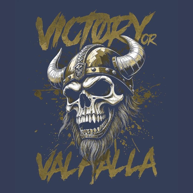 Nordischer Wikingersieg oder Walhalla