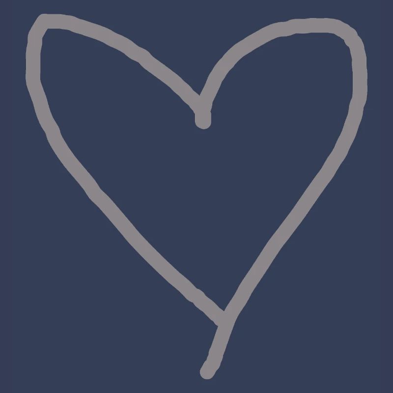 Herz grau Geschenkidee Liebe verliebt