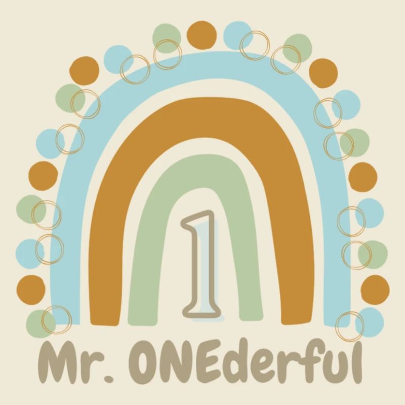 Mr. ONEderful 1.Geburtstag Regenbogen