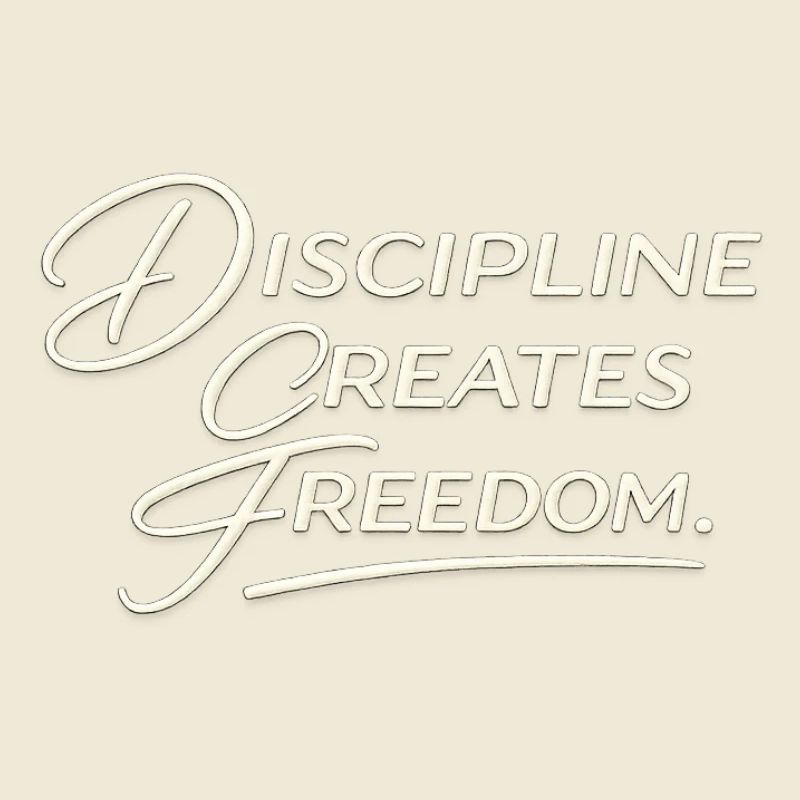 Discipline Creates Freedom Script