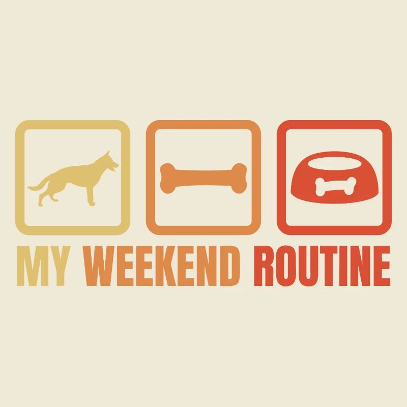 Schäferhund Wochenendroutine