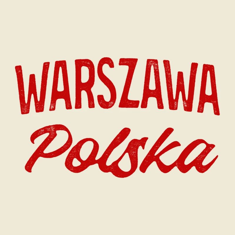 Warszawa Polska Retro Script