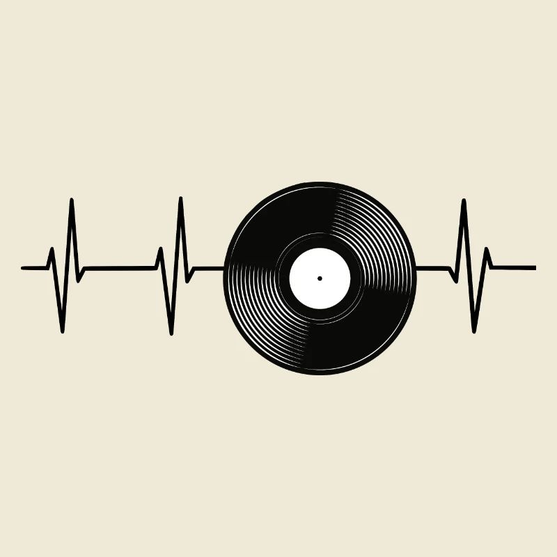 Herzfrequenz Schallplatte