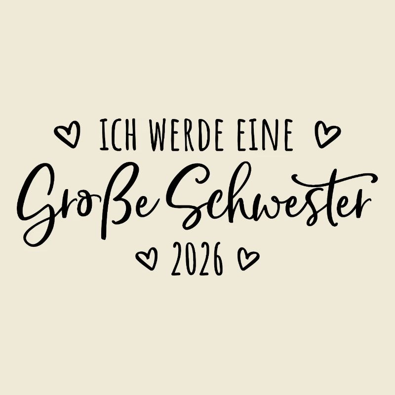 Ich werde eine große Schwester 2026