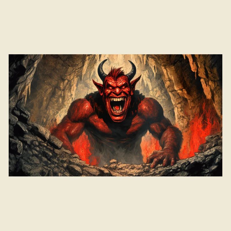 devil evil laugh smile monster dark horror scary