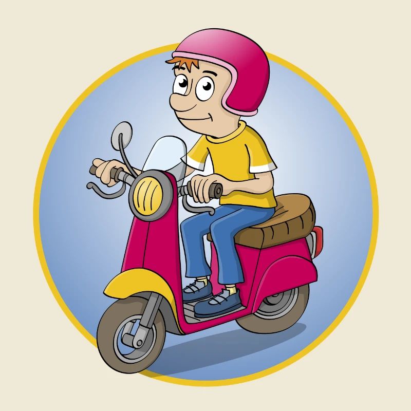 Der Rollerfahrer - Version1