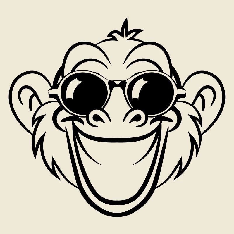 monkey laugh face