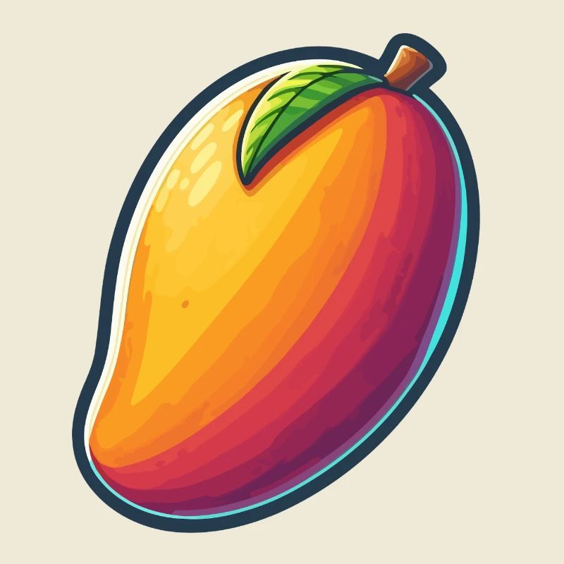 Design Mango Lebendig Abstrakt