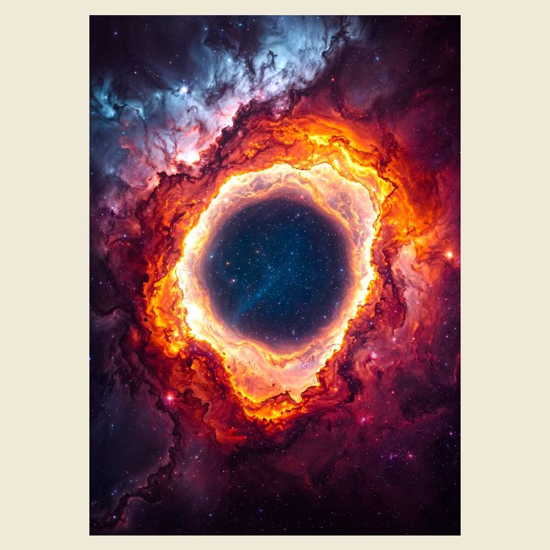 Celestial Ring Nebula Glow