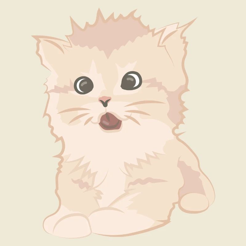 Chat mignon comme illustration