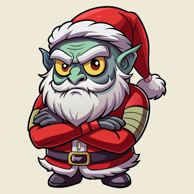 Grumpy Goblin Santa