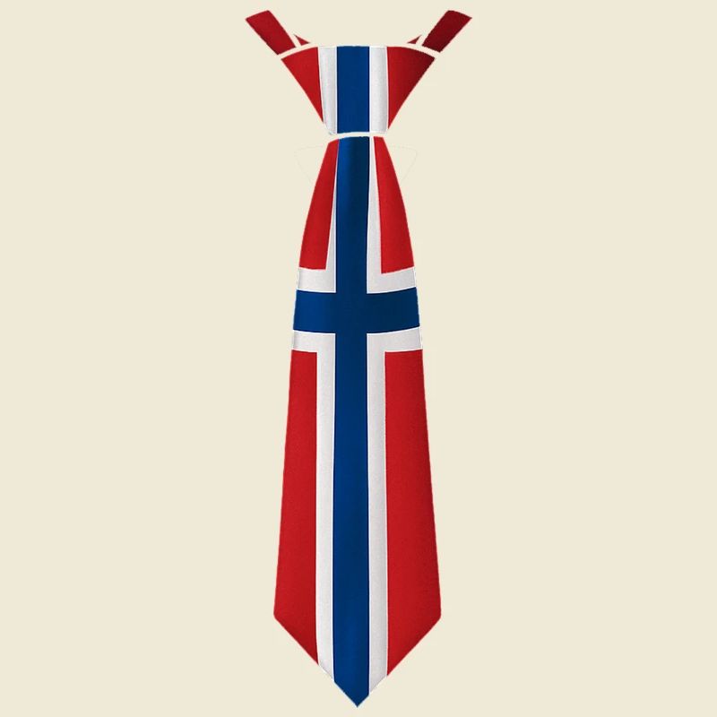 Cravate norvégienne – Conception du drapeau