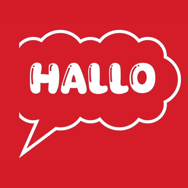 Speech bubble Hello