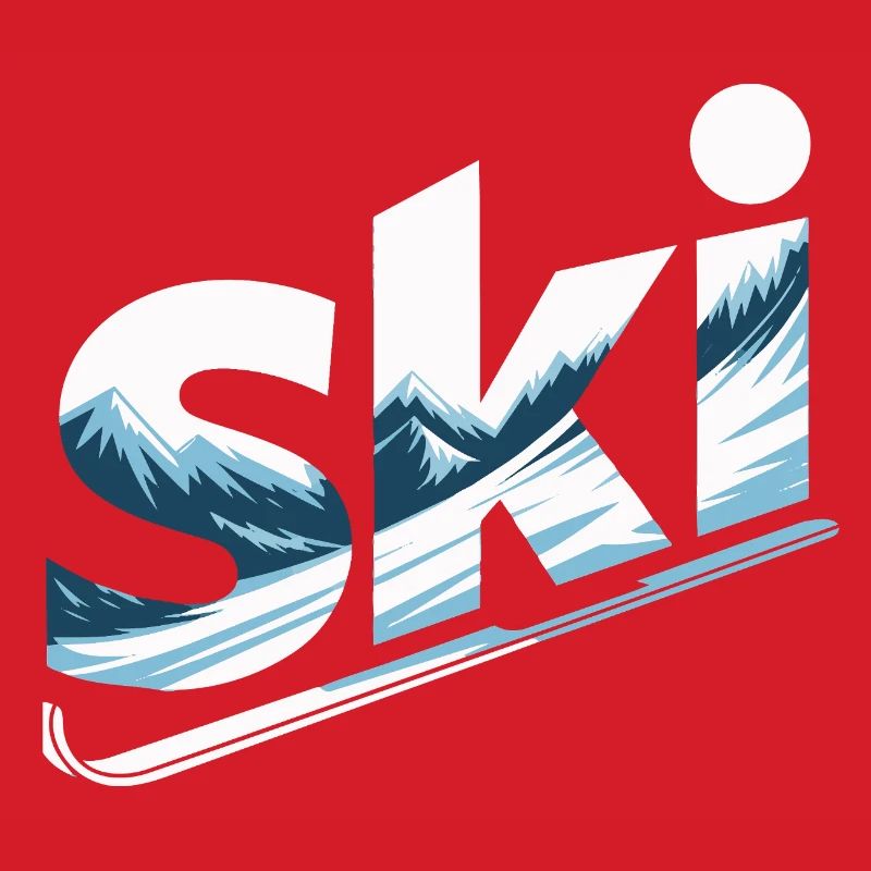 Conception faute de Panorama de la Montagne de Ski