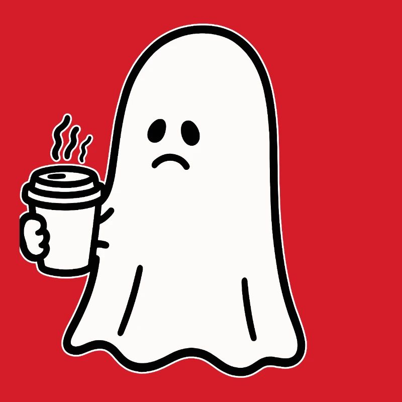 Geist Kaffee Halloween Süßes oder Saures