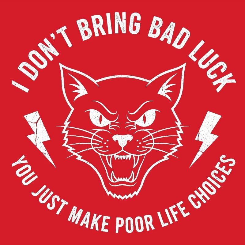 Pech oder Wille Katzen-Spruch