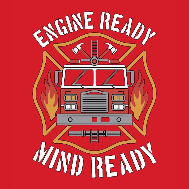 Fire Engineer Engine Ready Mind Ready Firefighting