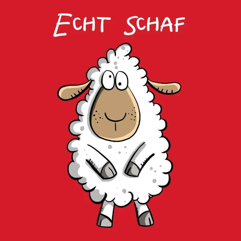 Echt Schaf I Cooles Schäfchen Comic Geschenk Fun