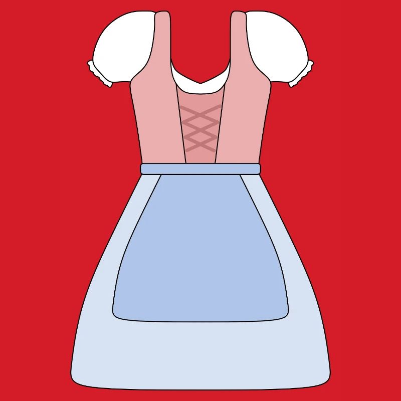 Conception de robe bavaroise traditionnelle Dirndl