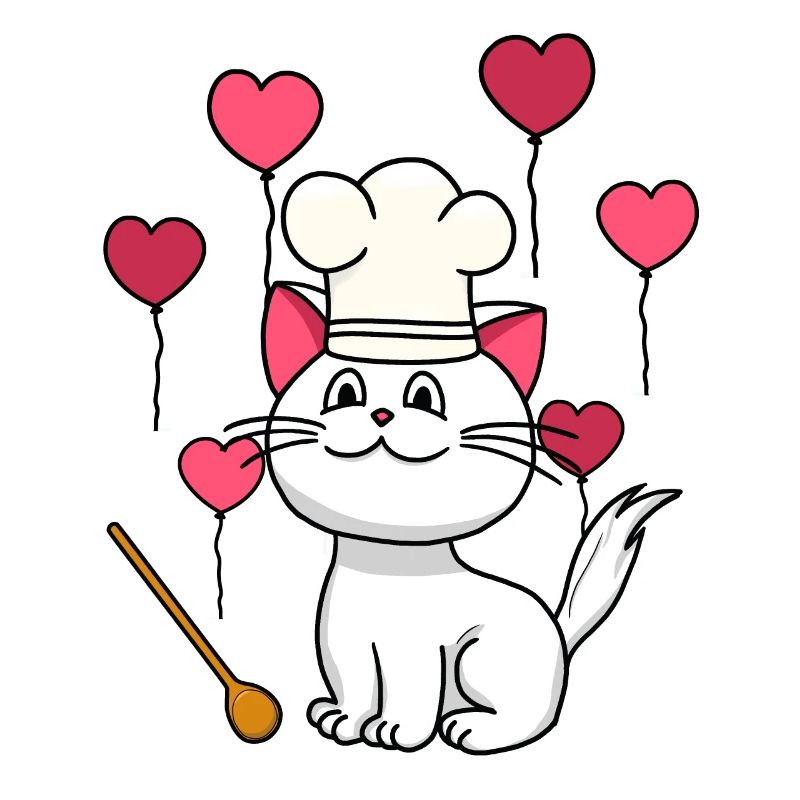 Cat Chef Birthday Gift Hobby Chef Cooking