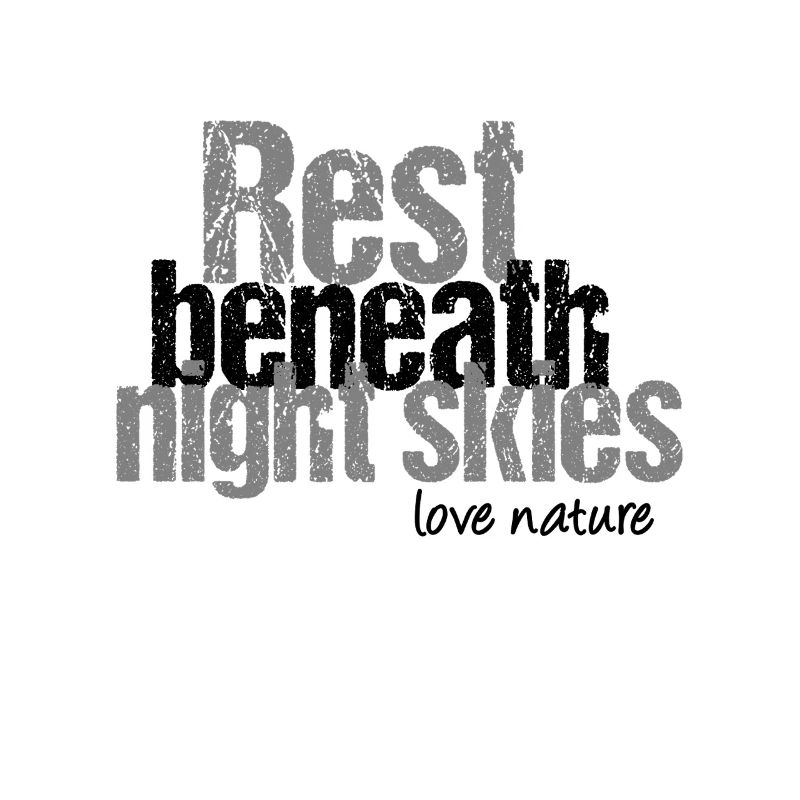 Tranquility under the night sky