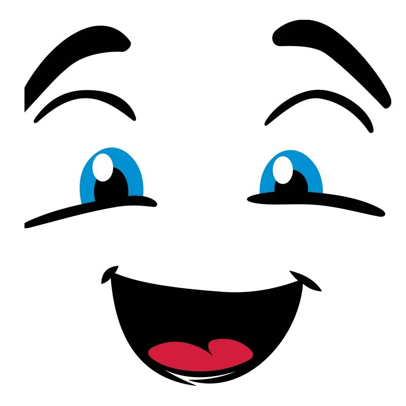 Visage rieur