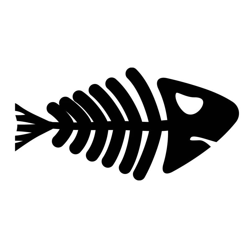 fish skeleton bone tail